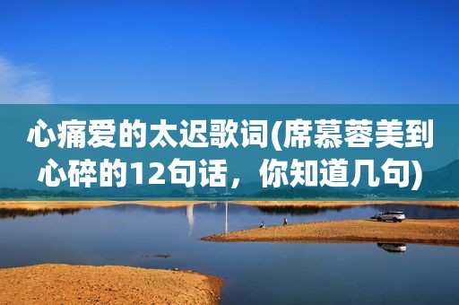 心痛爱的太迟歌词(席慕蓉美到心碎的12句话，你知道几句)