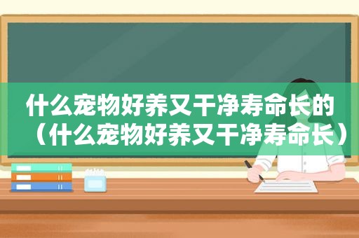 什么宠物好养又干净寿命长的（什么宠物好养又干净寿命长）