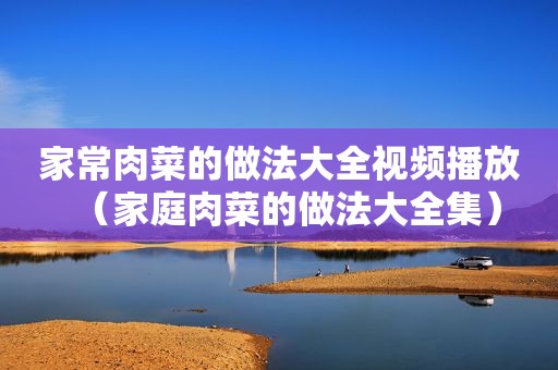 家常肉菜的做法大全视频播放（家庭肉菜的做法大全集）