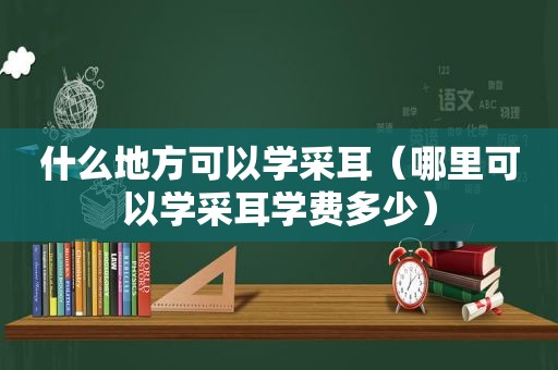 什么地方可以学采耳（哪里可以学采耳学费多少）