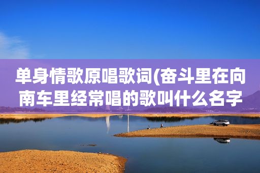 单身情歌原唱歌词(奋斗里在向南车里经常唱的歌叫什么名字)