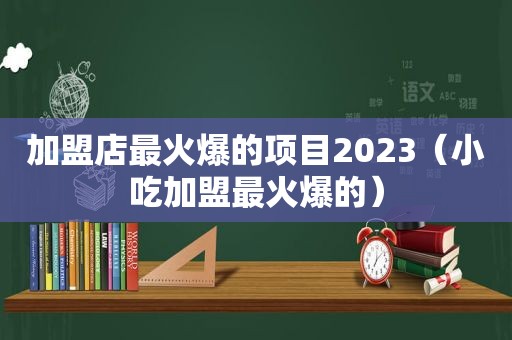 加盟店最火爆的项目2023（小吃加盟最火爆的）