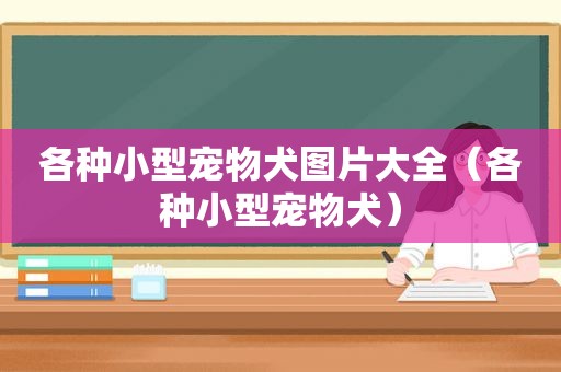 各种小型宠物犬图片大全（各种小型宠物犬）