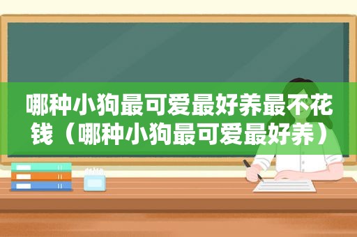 哪种小狗最可爱最好养最不花钱（哪种小狗最可爱最好养）