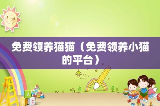 免费领养猫猫（免费领养小猫的平台）