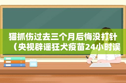 猫抓伤过去三个月后悔没打针（央视辟谣狂犬疫苗24小时误区）