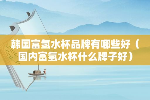 韩国富氢水杯品牌有哪些好（国内富氢水杯什么牌子好）