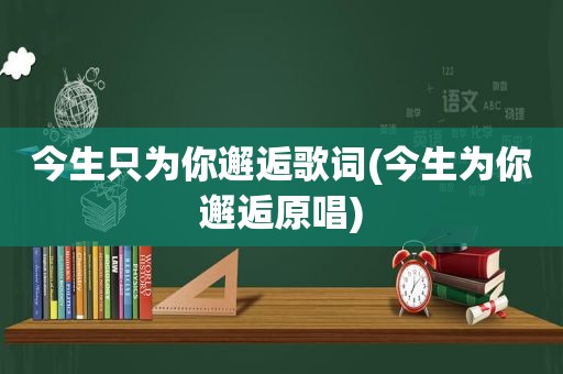 今生只为你邂逅歌词(今生为你邂逅原唱)