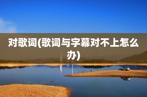 对歌词(歌词与字幕对不上怎么办)