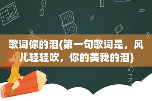 歌词你的泪(第一句歌词是，风儿轻轻吹，你的美我的泪)