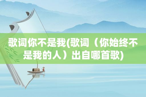 歌词你不是我(歌词（你始终不是我的人）出自哪首歌)