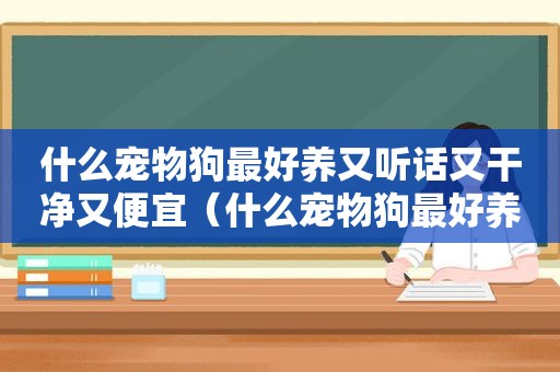 什么宠物狗最好养又听话又干净又便宜（什么宠物狗最好养）