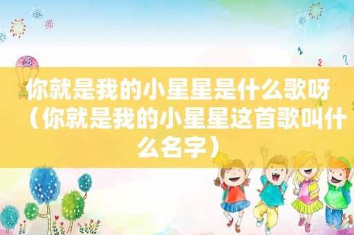你就是我的小星星是什么歌呀（你就是我的小星星这首歌叫什么名字）