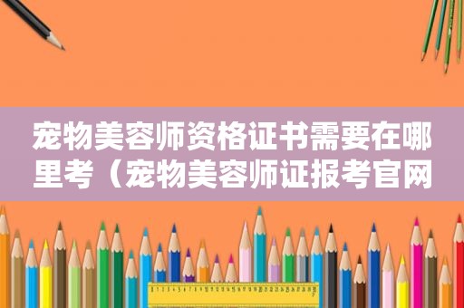 宠物美容师资格证书需要在哪里考（宠物美容师证报考官网网址）