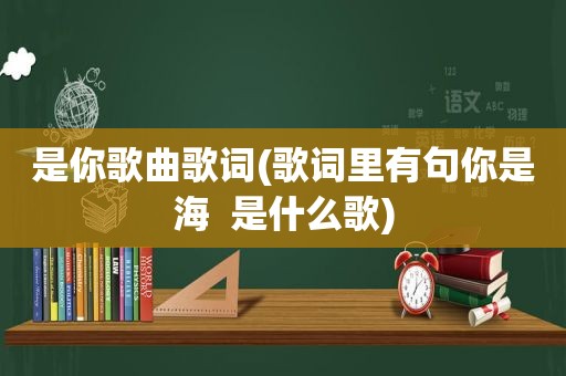 是你歌曲歌词(歌词里有句你是海  是什么歌)