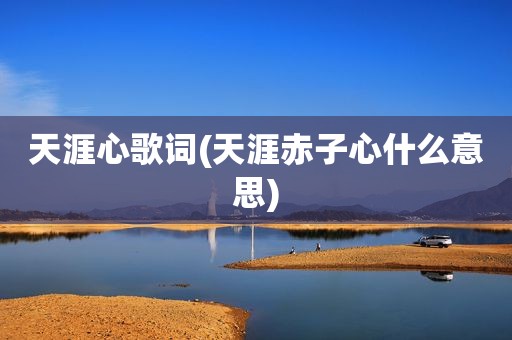 天涯心歌词(天涯赤子心什么意思)