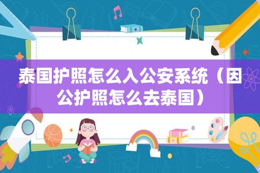 泰国护照怎么入公安系统（因公护照怎么去泰国）