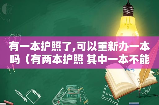 有一本护照了,可以重新办一本吗（有两本护照 其中一本不能用吗）