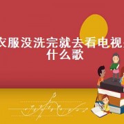 衣服没洗完就去看电视是什么歌