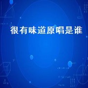 很有味道原唱是谁（很有味道原唱是谁）
