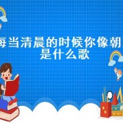 每当清晨的时候你像朝阳是什么歌