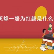 英雄一怒为红颜是什么歌