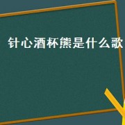 针心酒杯熊是什么歌.txt