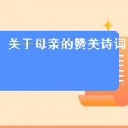关于母亲的赞美诗词