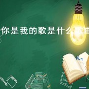 你是我的歌是什么歌曲（你是我的全部是什么歌的歌词）