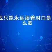 我只能永远读着对白是什么歌（我只能永远读着对白完整版歌词）
