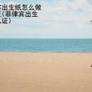 菲律宾出生纸怎么做双认证(菲律宾出生纸双认证)