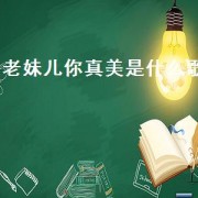 老妹儿你真美是什么歌（老妹儿你真美呀完整版）