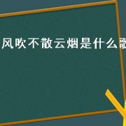 风吹不散云烟是什么歌（风吹雨落地是什么歌）