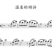 《温柔的倾诉》小提琴 大提琴 单簧管 长笛 萨克斯 独奏谱 伴奏音频