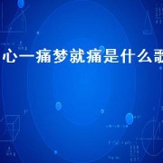 心一痛梦就痛是什么歌（心一触就痛梦一碰就碎是什么歌）