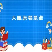 大雁原唱是谁（大雁歌曲原唱是谁）