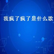 我疯了疯了是什么歌