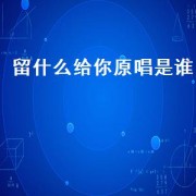 留什么给你原唱是谁