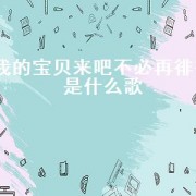 我的宝贝来吧不必再徘徊是什么歌（我不再是你的宝贝是什么歌的歌词）