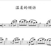 《温柔的倾诉》小提琴 大提琴 单簧管 长笛 萨克斯 独奏谱 伴奏音频