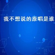 我不想说的原唱是谁（我不想说谁歌曲原唱）