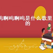 呜啊呜啊呜是什么歌里面的（eyecauseboby是什么歌里面的）