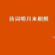 诗词明月来相照