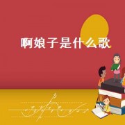 啊娘子是什么歌