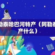 阿勒泰哈巴河特产（阿勒泰盛产什么）