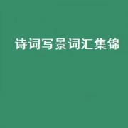 诗词写景词汇集锦（诗词中写景的技巧）
