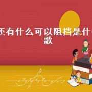 还有什么可以阻挡是什么歌