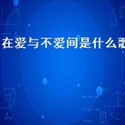 在爱与不爱间是什么歌（在与不爱间是什么歌）