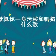 就算你一身污秽如刺猬是什么歌（就算痛彻心扉粤语歌）