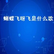 蝴蝶飞呀飞是什么歌（又见蝴蝶飞呀飞原唱）